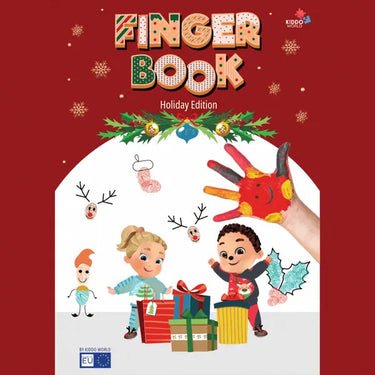 Huellas digitales alegres | Recuerdos mágicos de fiesta - Libro para colorear para niños pequeños con arte creativo de dedos